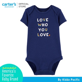 Carters Bodysuit 1Pc Navy-Love L8 คาร์เตอร์เสื้อผ้าชุดบอดี้สูทพิมพ์ลาย