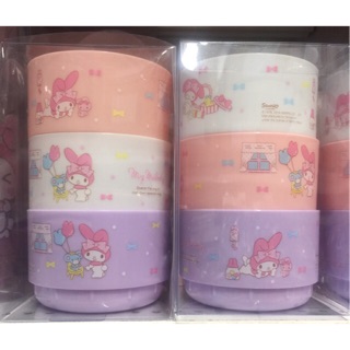 ชามพลาสติก My melody เซท 3 ชิ้น ของแท้