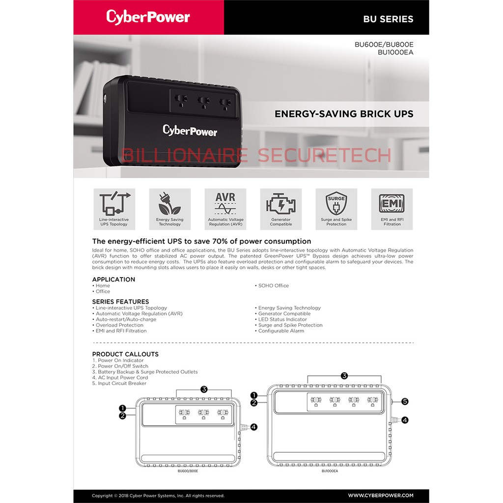 cyberpower-เครื่องสำรองไฟ-ups-รุ่น-bu800e-as-800va-480w