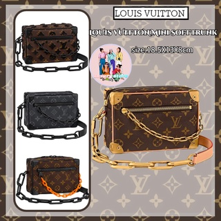 Louis Vuitton   หลุยส์วิตตอง  LOUIS VUITTON Mini SoftTrunk กระเป๋าสี่เหลี่ยมเล็ก ๆ กระเป๋ากล่องเล็ก ๆ กล่องเล็ก ๆ ดอกไม้