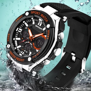 SANDA 733 Sport Watch Men Military Watch Waterproof Top Brand Luxury Date Calendar Digital Quartz Wristwatch relogio mas