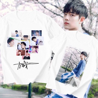 เสื้อยืดแขนสั้น ทรงหลวม ลายดาว Xiao Zhan 2021 สําหรับผู้ชาย และผู้หญิง 9.3