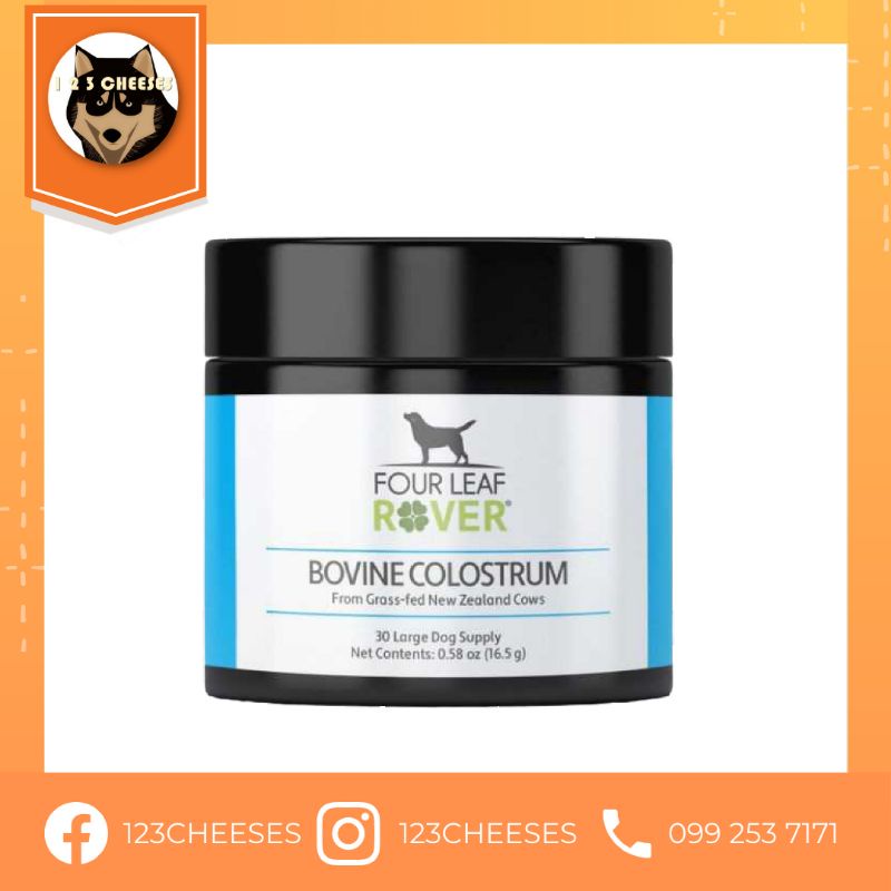 พรีออเดอร์-bovine-colostrum-from-for-dogs-แบรนด์-four-leaf-rover-โคลอสตรัม-น้ำนมเหลืองจากแม่วัว-สำหรับสุนัข-เสริมภูมิ