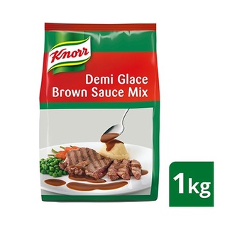 คนอร์บราวน์ซอส Knorr Demi Glace Brown Sauce Mix1kg Product of malaysia  HALAL Product 1kg