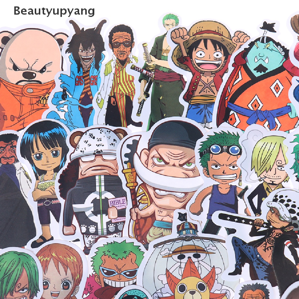 beautyupyang-สติกเกอร์-ลายการ์ตูนอนิเมะ-one-piece-luffy-สําหรับติดตกแต่งรถยนต์-แล็ปท็อป-สเก็ตบอร์ด-กระเป๋าเป้สะพายหลัง-50-ชิ้น