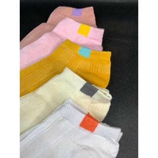 🔥{พร้อมส่ง}🔥🧦ถุงเท้าสีหวานสไตล์ญี่ปุ่น🧦