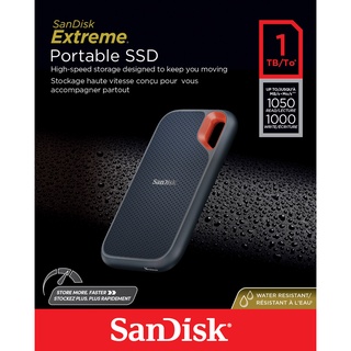 ภาพขนาดย่อของภาพหน้าปกสินค้าSanDisk Extreme Portable SSD V2 1TB (SDSSDE61-1T00-G25) Read speed up to 1050MB/s, Write speed up to 1000MB/s จากร้าน sandisk_thailand_officialshop บน Shopee