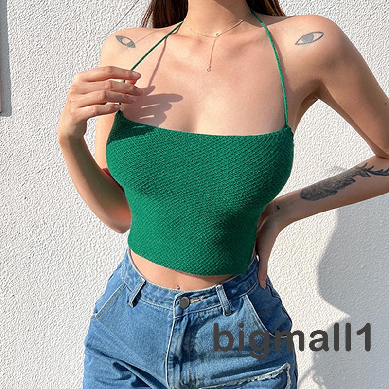 bigmall-women-summer-knitted-tank-tops-solid-color-back-tie-up-halter-vest-fashion-wild-backless-crop-tops