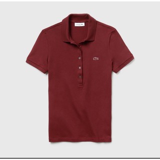 Lacoste women slim fit size 38 (มือ1 ซื้อonline จาก king power มาผิดไซส์) เสื้อโปโลลาคอสต์ เสื้อแดงต้อนรับตรุษจีน