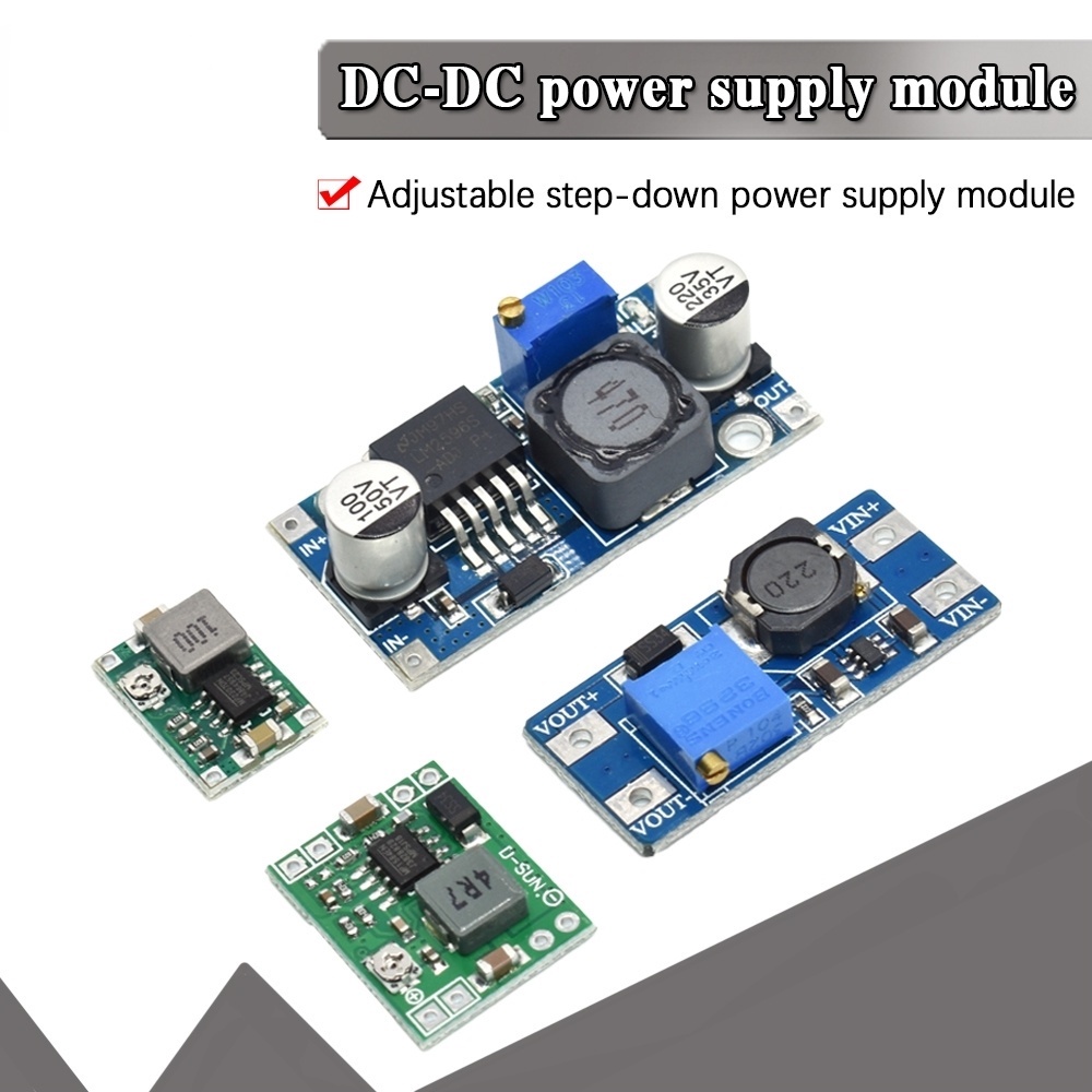 โมดูลควบคุมแรงดันไฟฟ้า DC-DC ปรับได้ MP1584 LM2596 MT3608 MP1584EN USB ...