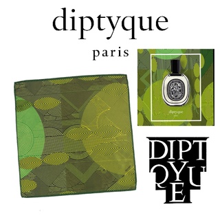 [พร้อมส่ง] DIPTYQUE EAU DE MINTHE SILK SCARF (ผ้าพันคอไหมพิมพ์ลาย)