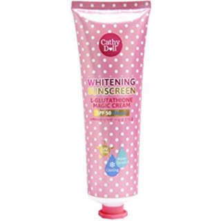สินค้า Cathy Doll Whitening Sunscreen L-Glutathione Magic Cream SPF 50 PA++ 138 ml.,50ml