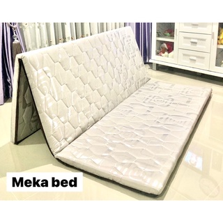 ภาพหน้าปกสินค้าMeka bed ที่นอนยางพารา(หุ้มผ้าแพรจีน) มีเก็บเงินปลายทางขนาด 5 ฟุต ป้องกันอาการปวดหลังส่งฟรี!EMS#(ที่นอนหนา1.5นิ้ว) ที่เกี่ยวข้อง