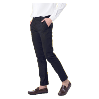 กางเกงขายาวชิโน่ ผ้ายืด ทรงกระบอกเล็ก (Slim-fit) ผ้านิ่ม นุ่ม ใส่สบาย