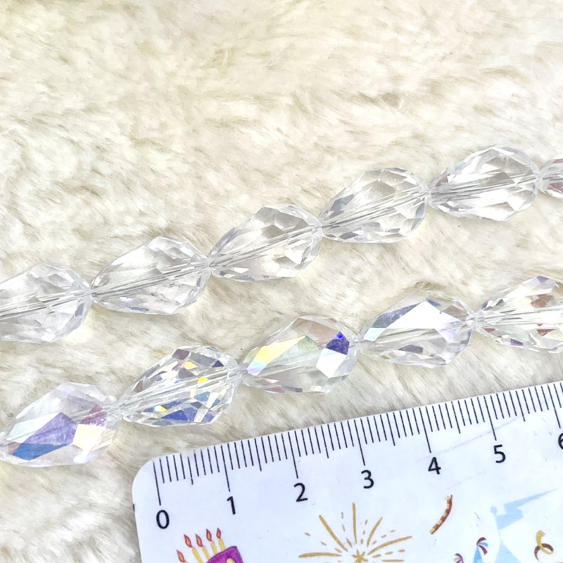 คริสตัลสวารอฟสกีแท้-ทรงหยดน้ำ-18mm-ราคาส่งเม็ดละ23บาท