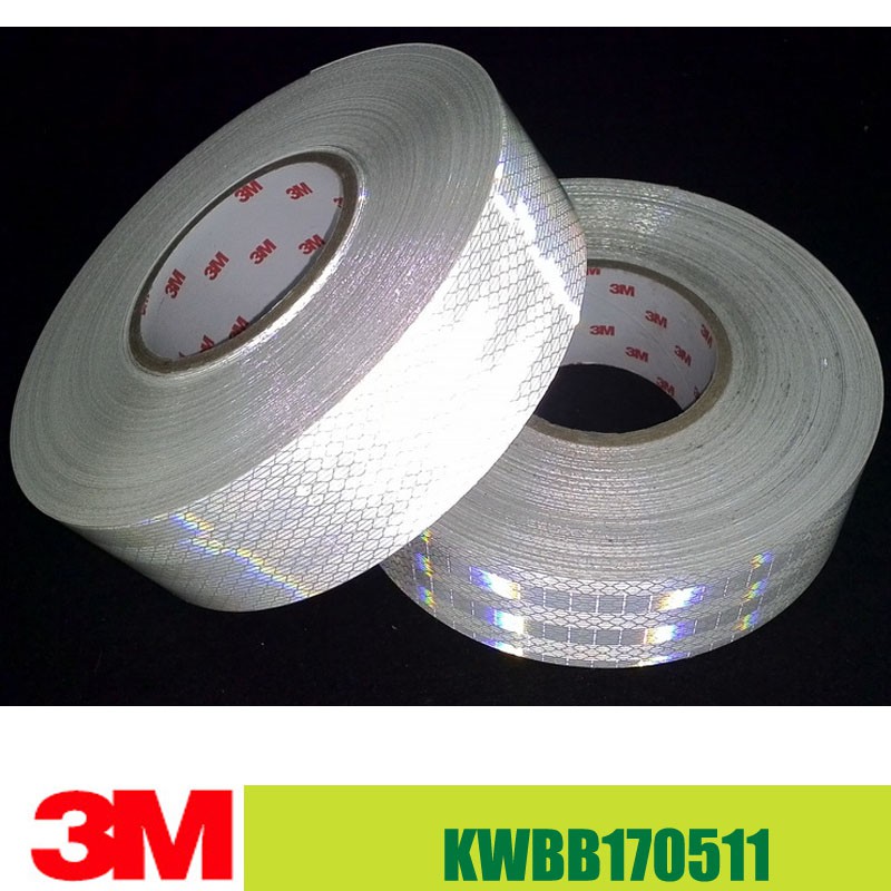 3M 3930 สติ๊กเกอร์สะท้อนแสงสีขาวบริสุทธิ์ 3M3930 SIZE:5CM*45.7M STICKER ...