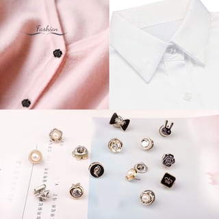 Dcdw เข็มกลัดมุกสําหรับตกแต่งเสื้อผ้า 10 ชิ้น