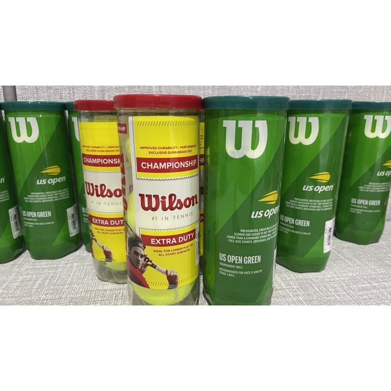 ภาพหน้าปกสินค้าลูกเทนนิส Wilson Extra duty, US Open green ของแท้