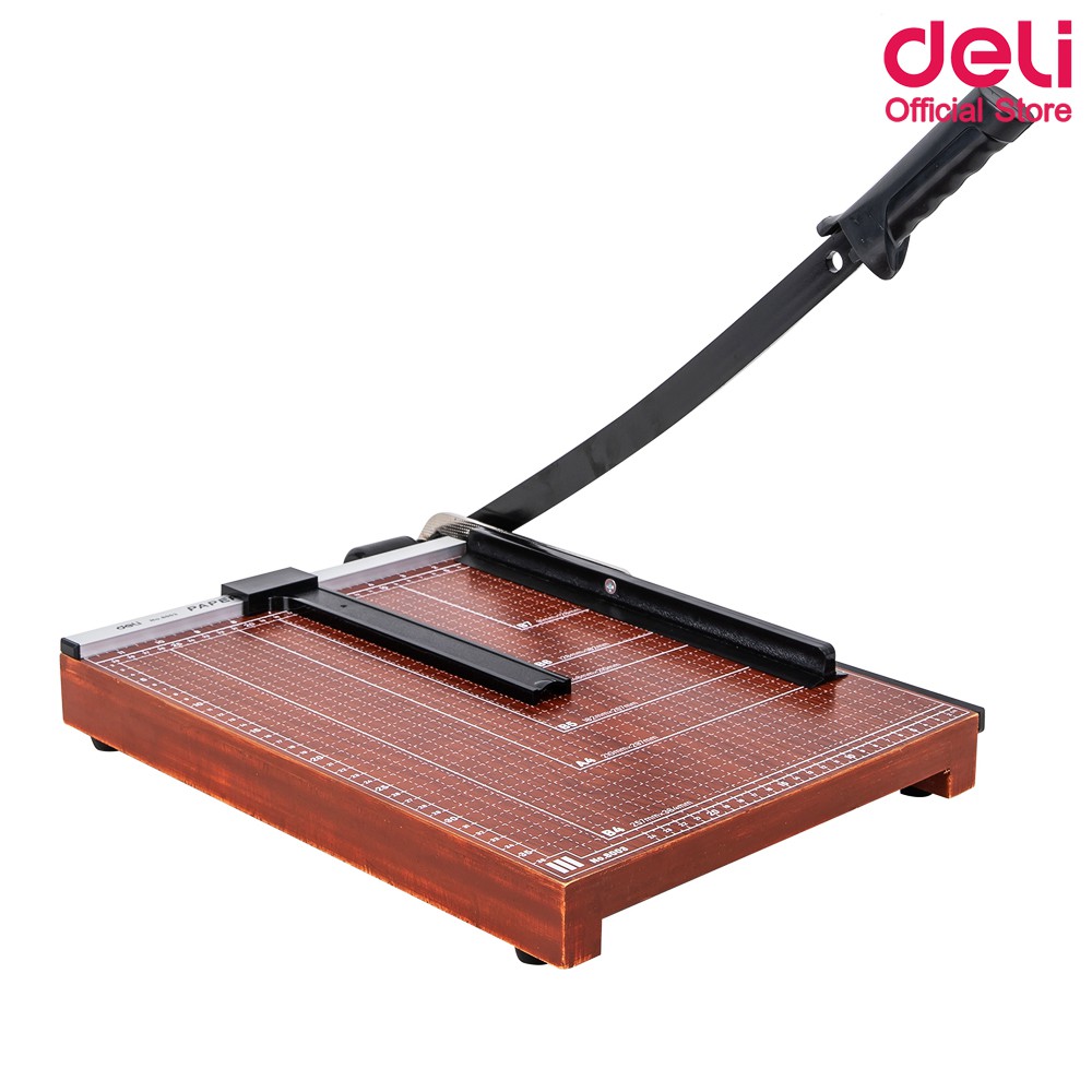 deli-8003-lever-paper-trimmer-แท่นไม้ตัดกระดาษ-ขนาด-b4-380-x-300mm-แท่นตัดกระดาษ-ที่ตัดกระดาษ-อุปกรณ์สำนักงาน-school