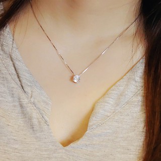 925 sterling silver Simple zircon sexy Clavicle necklace Simple women Jewelry