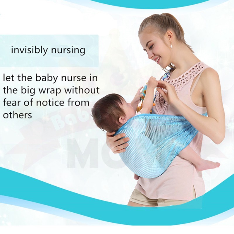 เป้อุ้มเด็ก-baby-carrier-เบบี้สลิงรุ่นระบายอากาศปรับได้-adjustable-breathable-baby-sling-อุ้มให้นม-กล่อมหลับก็ง่าย