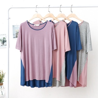 พร้อมส่ง เสื้อยืดลําลอง ผ้าฝ้าย แขนสั้น คอกลม ทรงหลวม พลัสไซซ์ สไตล์เกาหลี สําหรับสตรี 2022