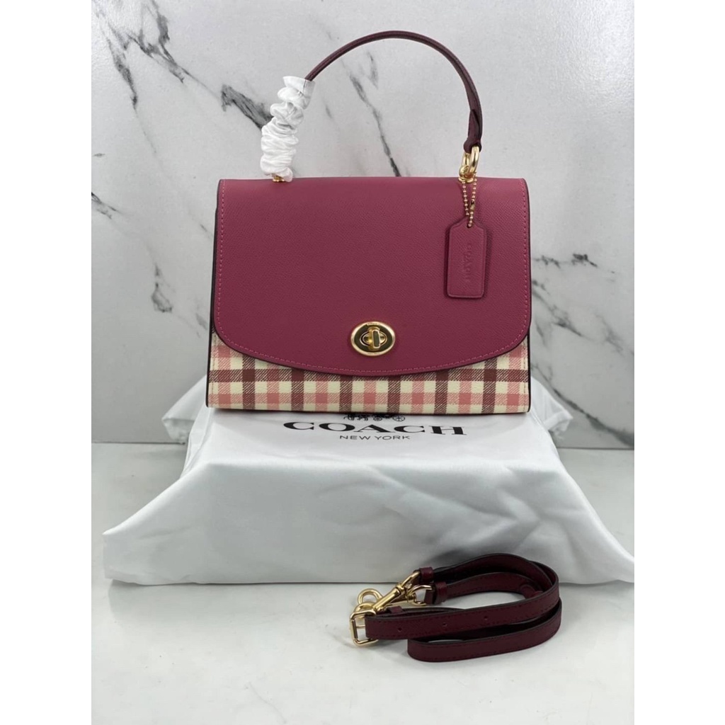 Coach TILLY TOP HANDLE SATCHEL WITH SIGNATURE CANVAS Shopee Thailand