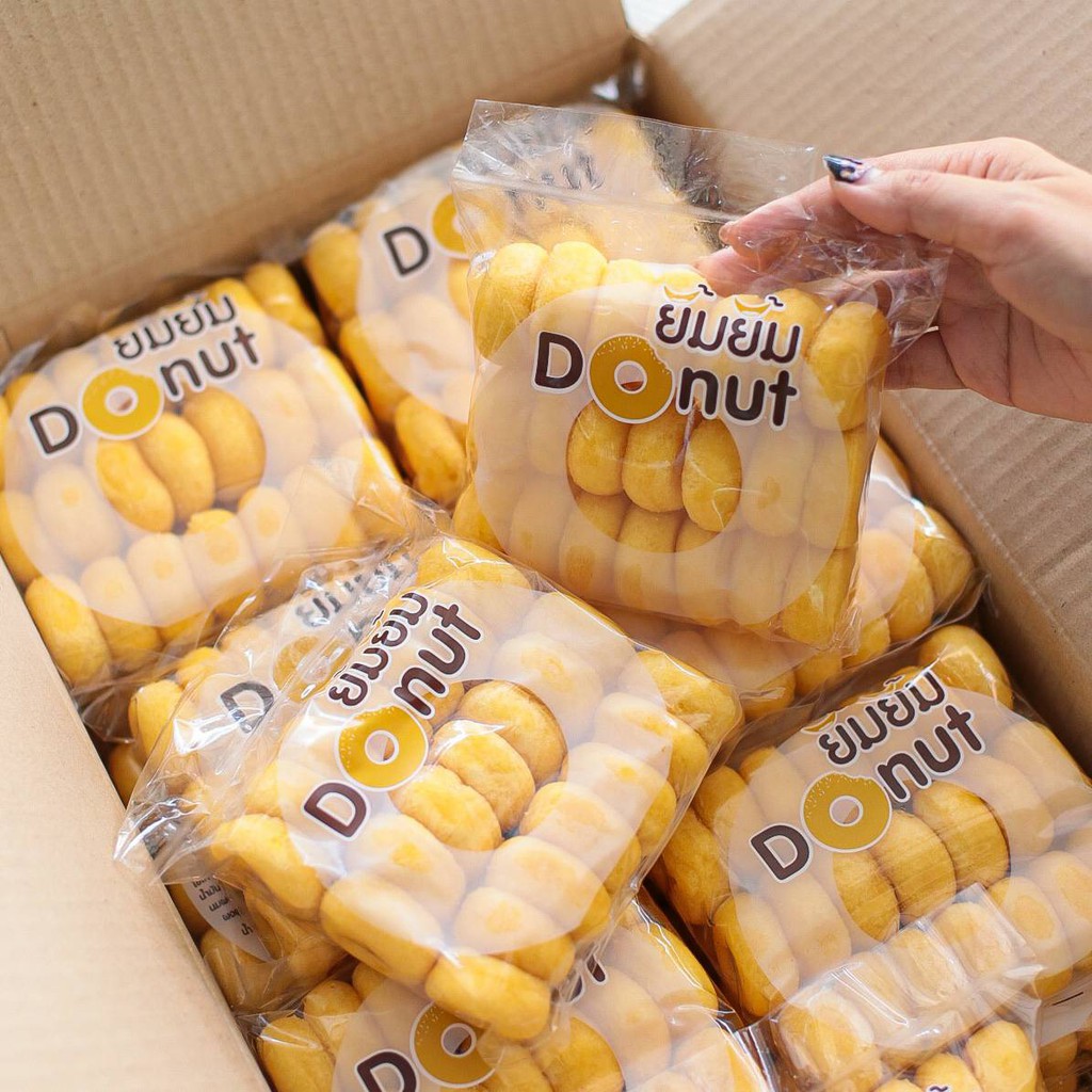 โดนัทยิ้มยิ้ม-โดนัทนมสด-20-ห่อ-ขนมโดนัทยิ้มยิ้ม-donutyim-sugar-donut-โดนัทน้ำตาลในตำนาน