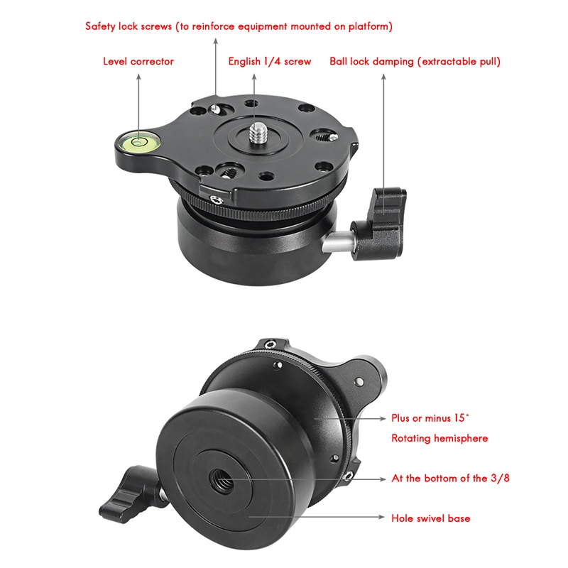 dy-60n-แผ่นปรับระดับฐานขาตั้งกล้อง-พร้อมบับเบิ้ลปรับระดับ-สําหรับกล้อง-dslr