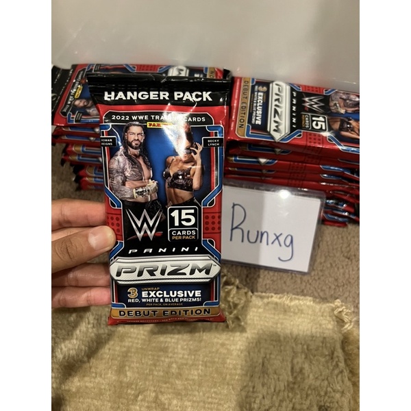 ภาพหน้าปกสินค้าพร้อมส่ง 2022 Panini WWE Prizm Debut Edition Wrestling Hanger Pack จากร้าน rungrrb42 บน Shopee