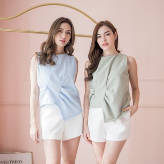 Classic signature | May top | เสื้อแขนกุด สีพาสเทล