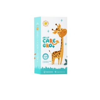 Jelly CARE GRO+ เจลลี่แคร์ โกร พลัส - เพิ่มความสูง บำรุงสมอง [โค้ด JELLY2 ลดเพิ่ม30.- ] แคลเซียม 1,000 mg DHA500