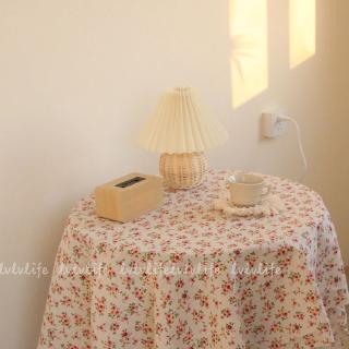 ผ้าปูโต๊ะ วินเทจลายดอกไม้ผ้าปูโต๊ะผ้าปิกนิกแขวนผ้าปกผ้าวางตัวพื้นหลังผ้า ins ลมวินเทจ
