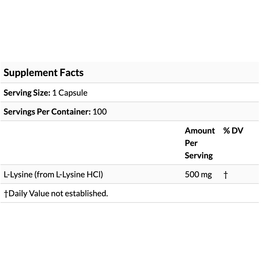 ภาพสินค้าJarrow Formulas, L-Lysine 500 mg 100 Capsules จากร้าน vitaminsale บน Shopee ภาพที่ 3