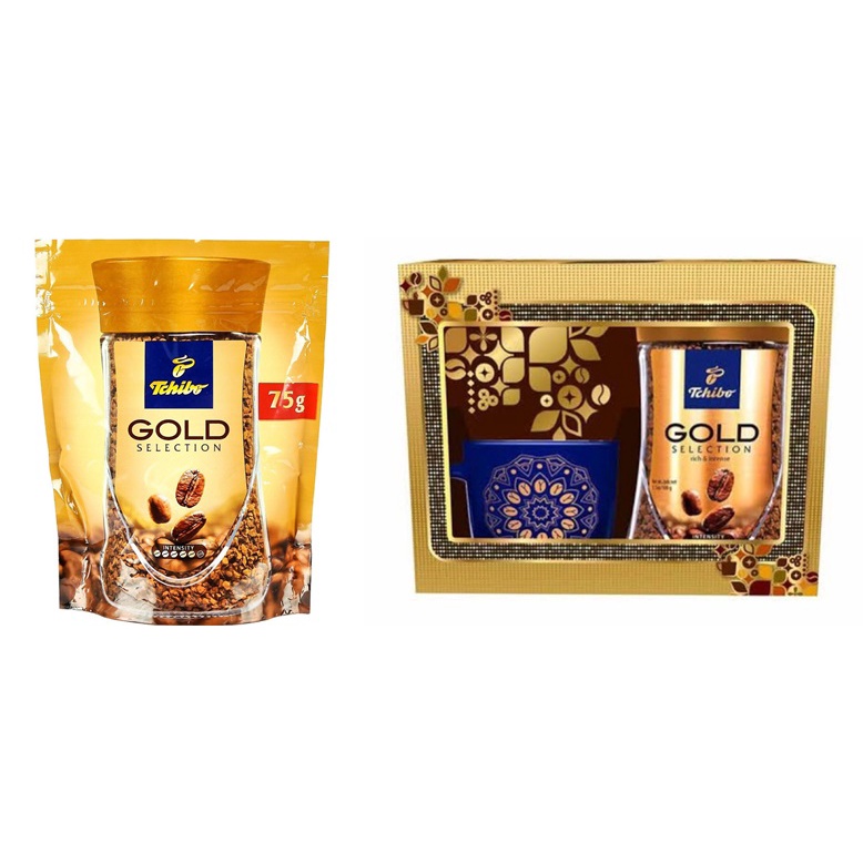 Tchibo GOLD Selection Instant Coffee 75g- Limited200g.พร้อมแก้วทชิโบ ...
