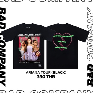 เสื้อทัวร์สกรีนลายAriana Grande•Freesize: อก44 -45  ยาว30  •cotton comb100  (ทอพิเศษ ไม่มีตะเข็บข้าง)BAD COMPANY