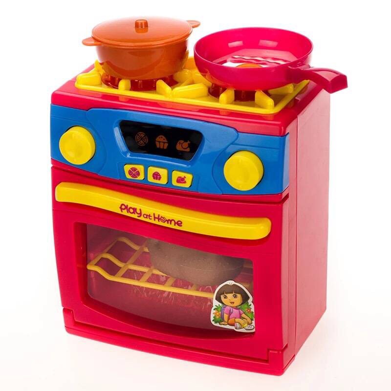 aristakids-ชุดของเล่นจำลองเครื่องใช้ครัวเรือน-การแสดงบทบาท-ของเล่นเตาอบ-เตาแก๊ส2ชั้น2in1-มีไฟ-มีเสียง-สินค้าพร้อมส่ง