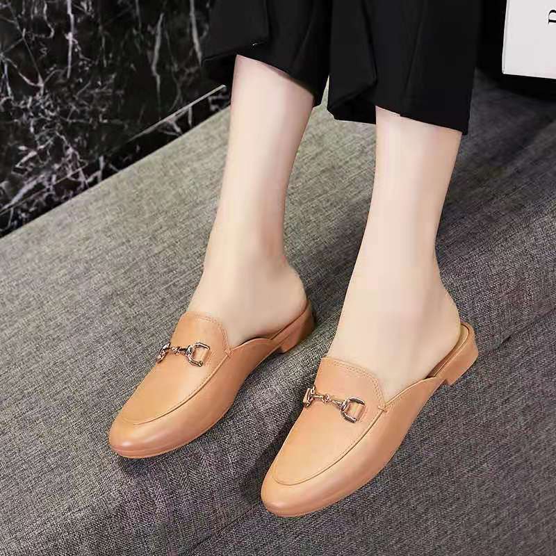 ภาพสินค้ารองเท้าเปิดส้นเท้า แบบสวม แต่งโซ่ KD13 จากร้าน korea_style01 บน Shopee ภาพที่ 5