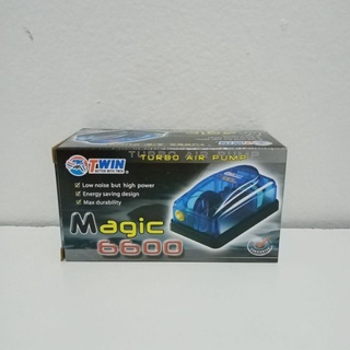 Magic-6600(ปั๊มลม 1 ทาง เหมาะสำหรับตู้ปลา อ่างปลาขนาดเล็ก)