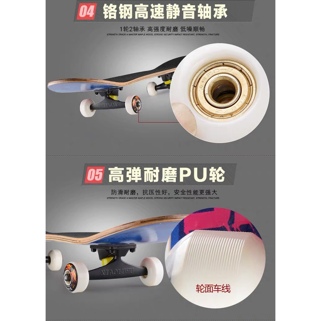 ล้อสเก๊ตบอร์ด-ทนทาน-4-ชิ้น-ขนาด-52-mm-speedwheels-98a-abec-11-ขาว