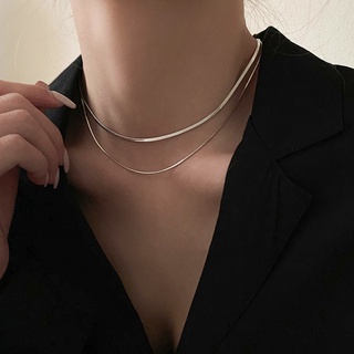 สร้อยคอผู้หญิงสไตล์เรียบง่ายเกาหลี Niche Design Clavicle Chain เครื่องประดับขั้นสูง