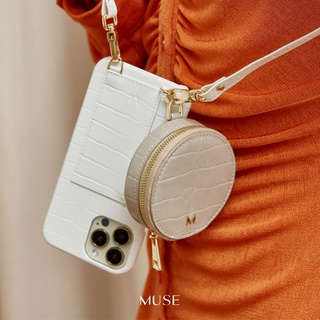 ภาพขนาดย่อของภาพหน้าปกสินค้า( ลดเพิ่ม 65.-) MUSE Strap Card Holder Phone Case WARM Tone (12/12Pro /12Pro Max) จากร้าน muse.onthemove บน Shopee ภาพที่ 4