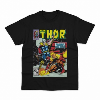 เสื้อยืดโอเวอร์ไซส์เสื้อยืด พิมพ์ลาย Thor Firelords Final Battle Love and Thunder สไตล์วินเทจ คลาสสิกS-3XL