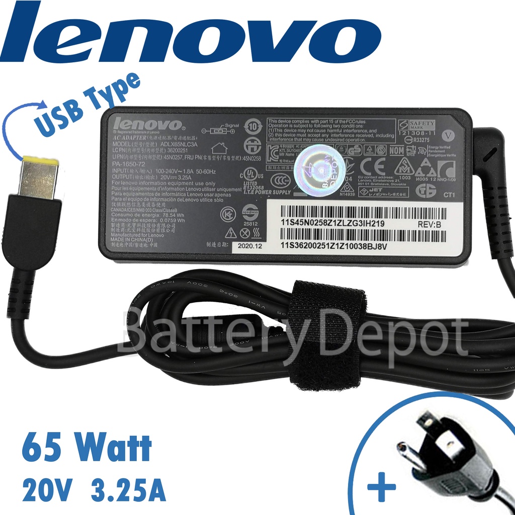 ibm-lenovo-adapter-ของแท้-g405-g405s-g410-g500-g500am-g505-g505a-g505am-g505s-สายชาร์จ-lenovo-65w-usb-อะแดปเตอร์