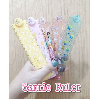 Roller Ruler ไม้บรรทัดพับได้ Sanrio&Disney