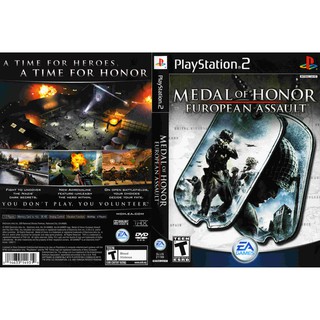 แผ่นเกมส์ PS2 (รับประกัน) Medal Of Honor European Assault