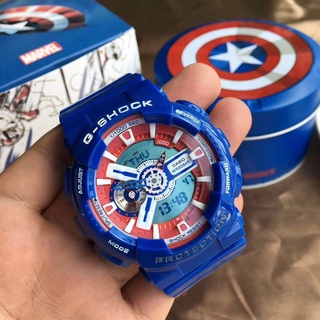 ภาพขนาดย่อของภาพหน้าปกสินค้าgshock GA110 Avengers Marvel ความร่วมมือรุ่นพิเศษจำนวน จำกัด Iron Man Spiderman นาฬิกาผู้ชายและผู้หญิงนาฬิกา จากร้าน thewatch.th บน Shopee ภาพที่ 3