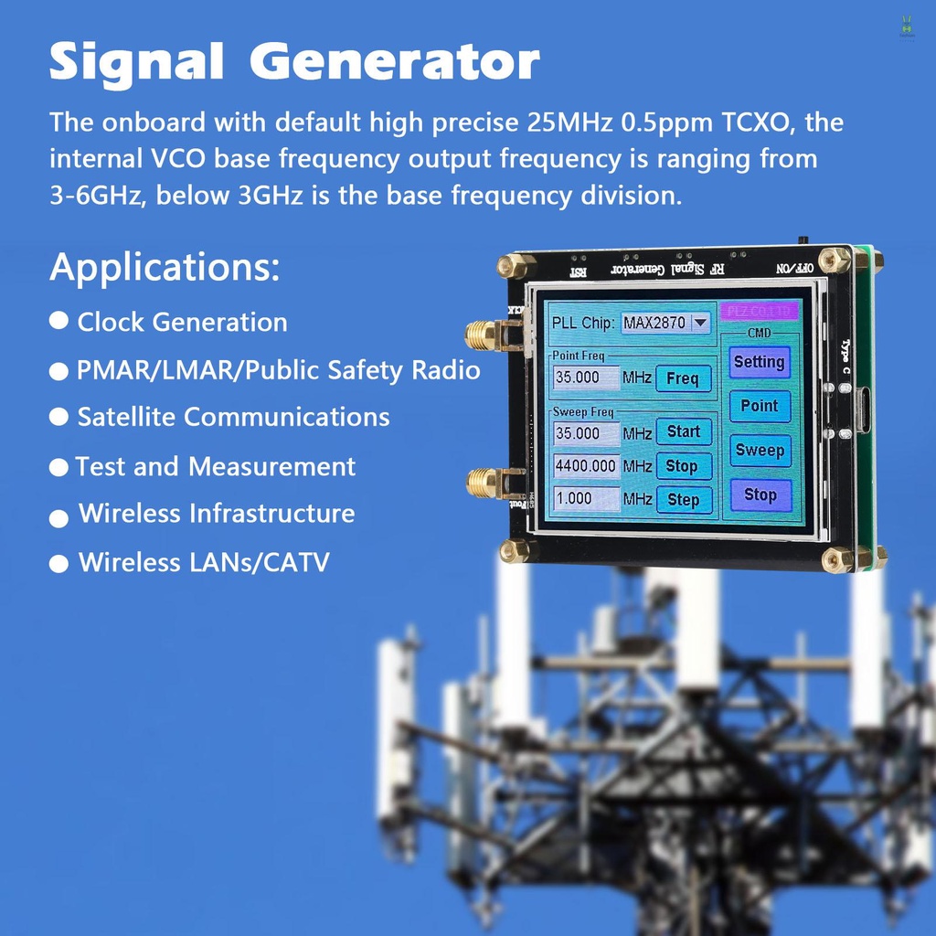 flt-เครื่องกําเนิดสัญญาณ-ความถี่-max2870-23-5mhz-6000mhz-pll-หน้าจอสัมผัส-lcd