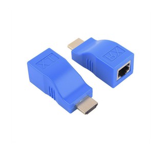 HDMI Extender 1080P RJ45พอร์ต LAN เครือข่าย HD Extension 30M Over CAT5e/6 UTP LAN สาย Ethernet สำหรับ HDTV Monitor