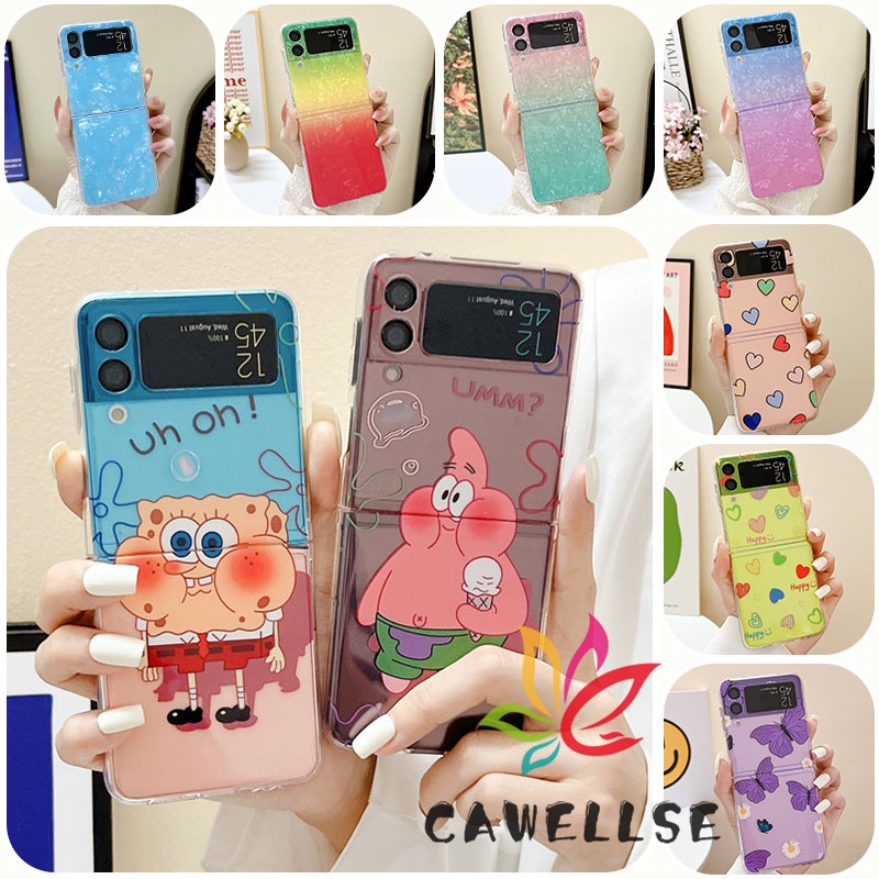 เคสโทรศัพท์มือถือ-แบบบางพิเศษ-กันกระแทก-ลายการ์ตูนดอกไม้น่ารัก-สําหรับ-samsung-galaxy-z-flip-4-z-flip-4-zflip4-z-flip-4-z-flip-4-z-flip4